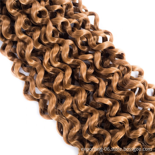 Wholesale Water Wave Crochet Hair Ombre Color Synthetic Crochet Hair Extensions Water Wave Bundles Crochet Hair